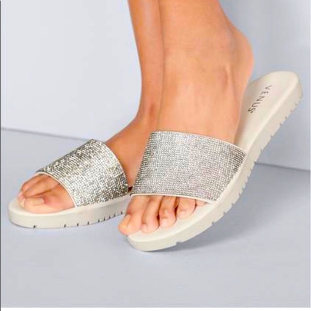 VENUS Embellished Slip on Slides